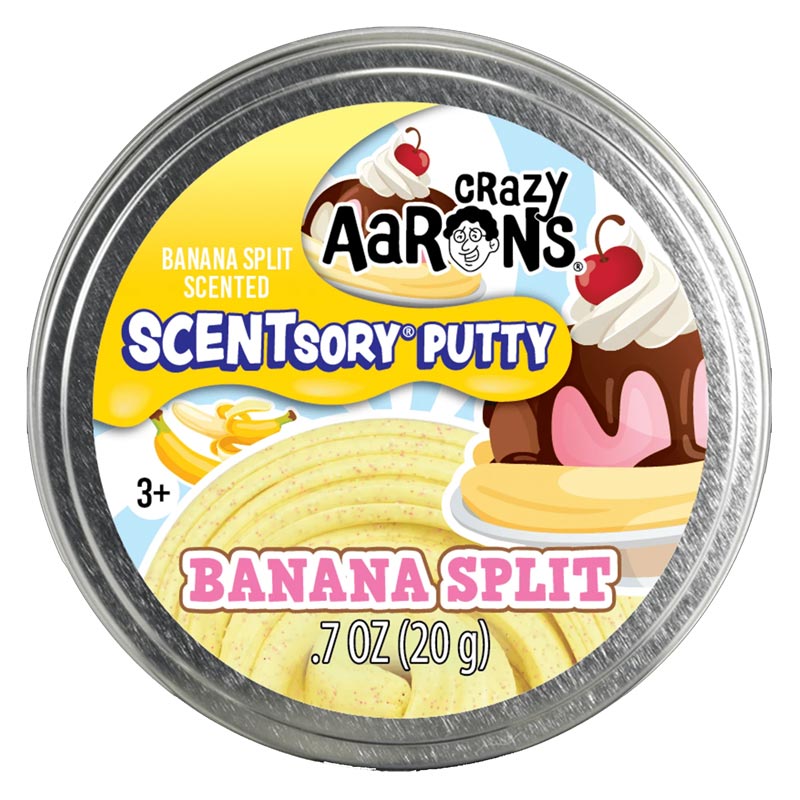 *Crazy Aaron's SCENTsory Putty - Banana Split (2.75" Tin)