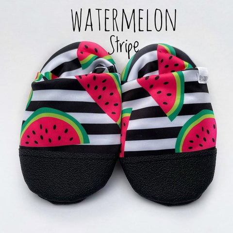 Curly & Gus Water Baby Shoes - Watermelon Stripe (Size 2/3t) *CLEARANCE*