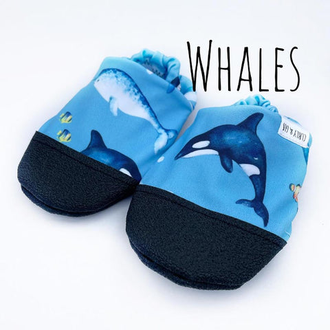 Curly & Gus Water Baby Shoes - Whales (Size 2/3t) *CLEARANCE*