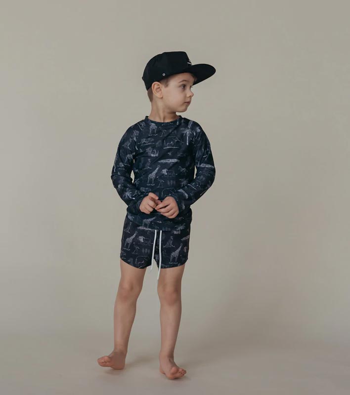 Current Tyed Boardies - The Brady (Size 6-12m) *CLEARANCE*