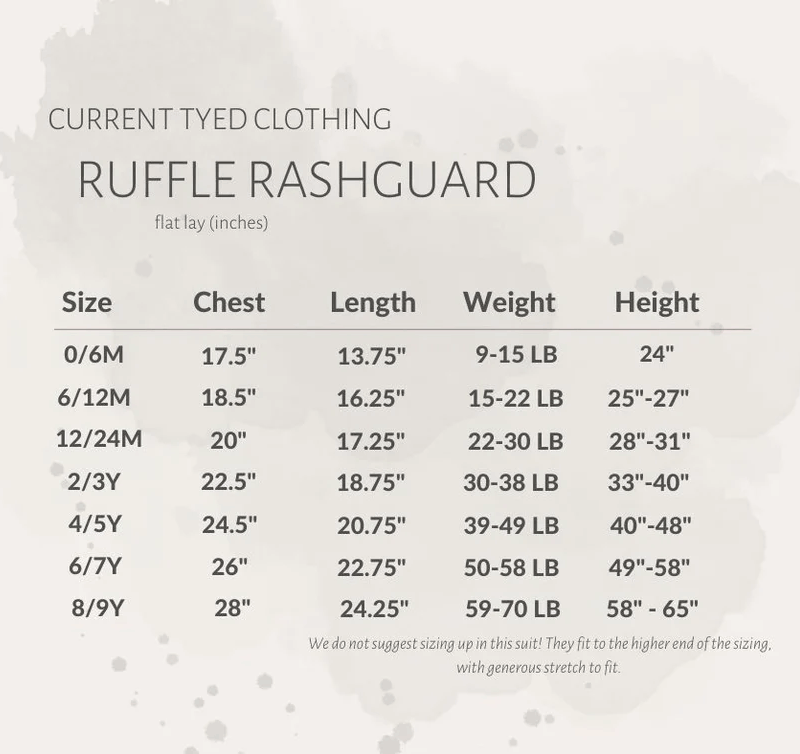 Current Tyed Ruffle Rashguard - The Isla