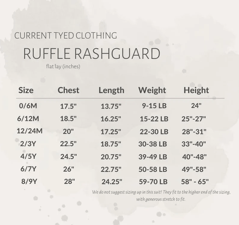 Current Tyed Ruffle Rashguard - The Isla