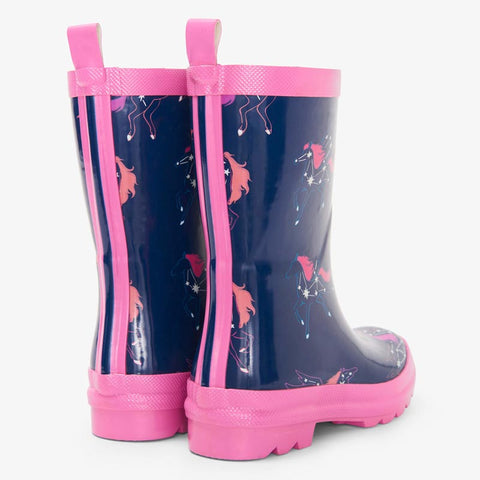 Hatley Shiny Rainboots - Pegasus Constellations