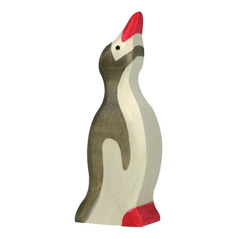 *Holztiger Head Raised Small Penguin