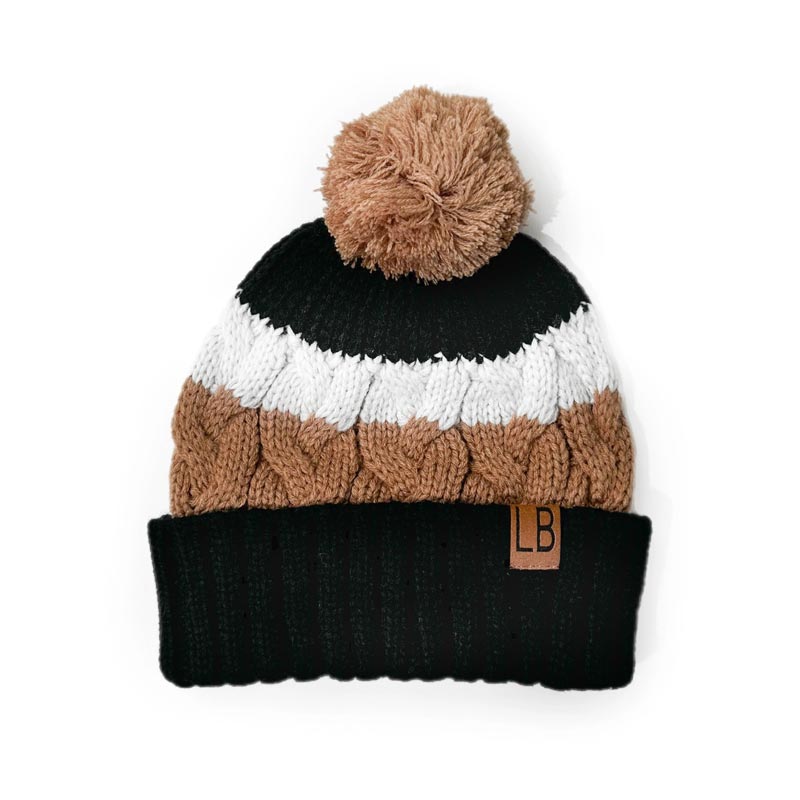 *Little Bipsy Chunky Pom Beanie - Nutmeg (Size XL/Adult) *CLEARANCE*
