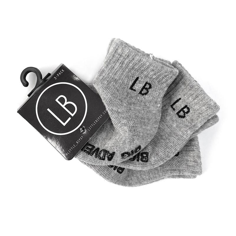 Little Bipsy Socks 3-Pack - Grey