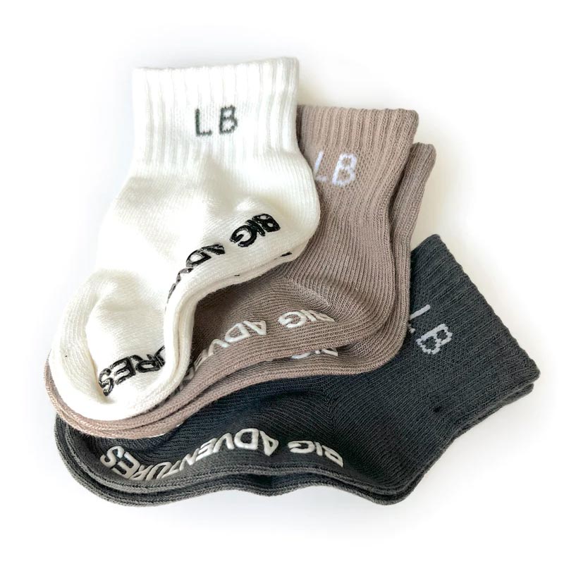 Little Bipsy Socks 3-Pack - Pewter Mix