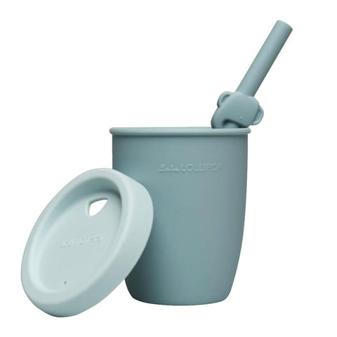 *Loulou Lollipop Born to Be Wild Kids Silicone Cup & Straw