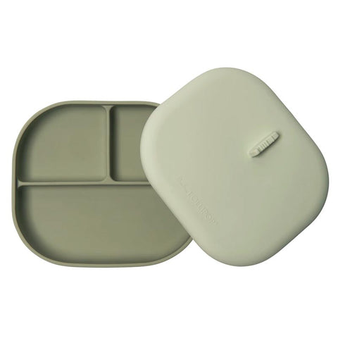 Loulou Lollipop Born to Be Wild Divided Plate with Lid