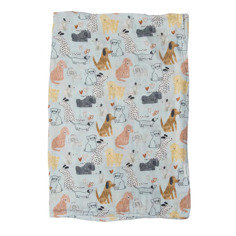 Loulou Lollipop Muslin Swaddle - Honey Puppies
