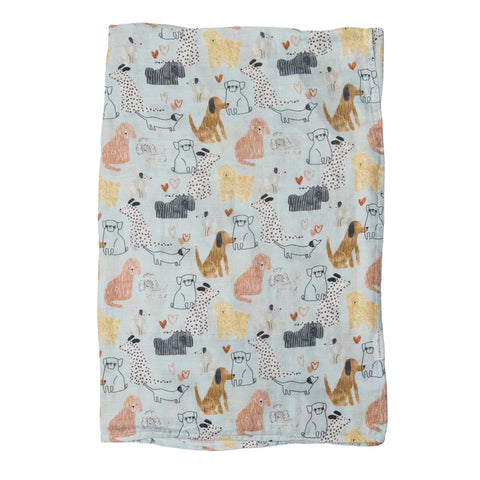 Loulou Lollipop Muslin Swaddle - Honey Puppies