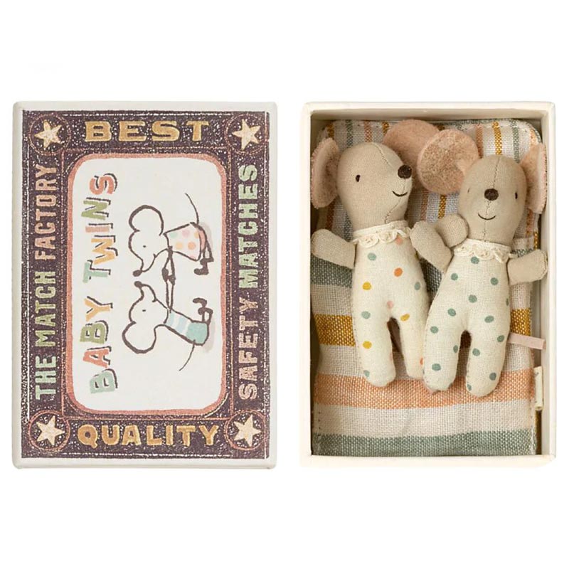 *Maileg Baby Mice Twins in Box 2023