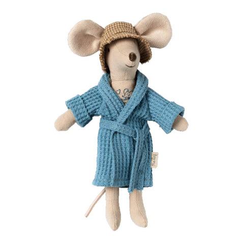 *Maileg Bathrobe for Mum & Dad Mouse - Dusty Blue