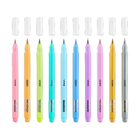 *Ooly Color Lustre Metallic Brush Markers