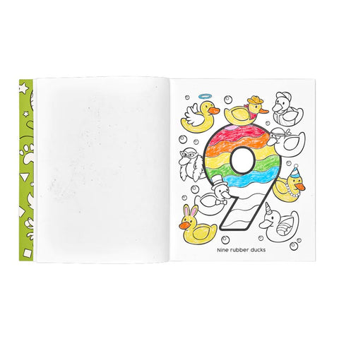 *Ooly Toddler Colour-In Book - 123 Shapes + Numbers