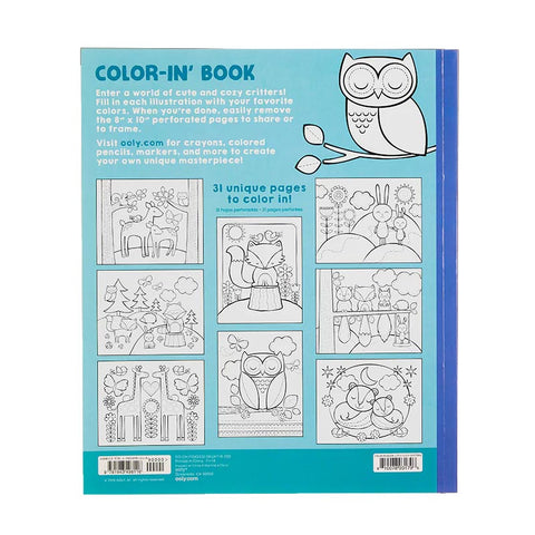 *Ooly Toddler Colour-In Book - Cozy Critters