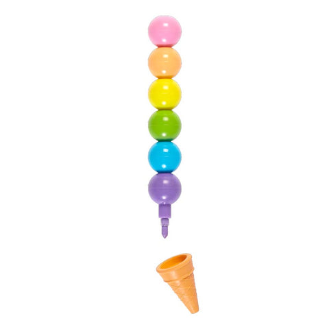 *Ooly Rainbow Scoops Vanilla Scented Stacking Erasable Crayons