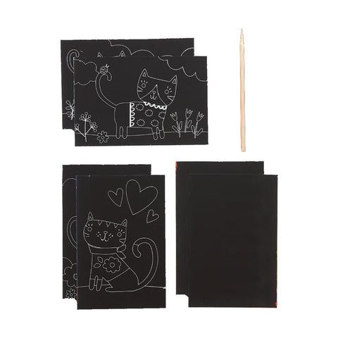 *Ooly Mini Scratch & Scribble Art Kit - Cutie Cats