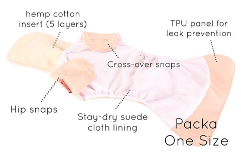 Petite Crown Packa One Size Pocket Diaper