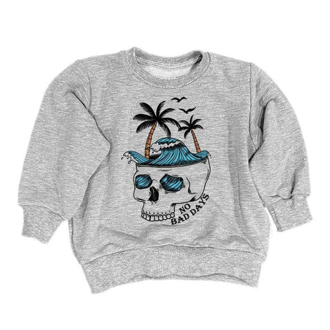 Portage and Main Skull Surfing Retrofit Sweatshirt (Size 6-12m) *CLEARANCE*