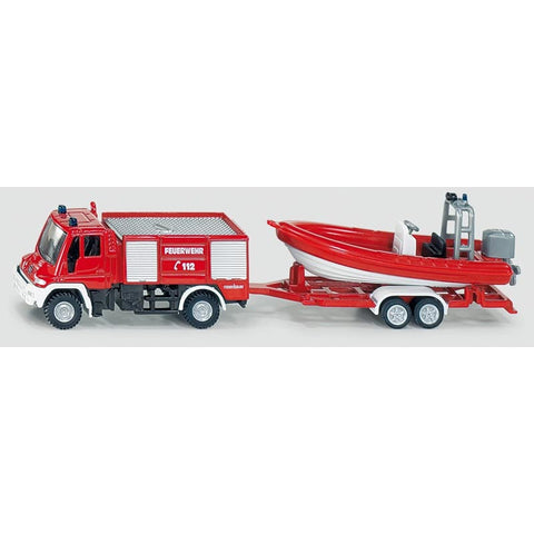 *Siku Fire Engine with Boat