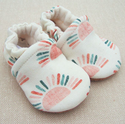 Snow and Arrow Cotton Knit Slippers - Sunrise