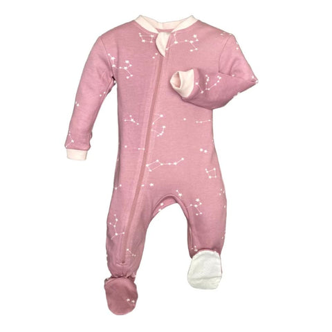 ZippyJamz Footie - Galaxy Love Pink *CLEARANCE*